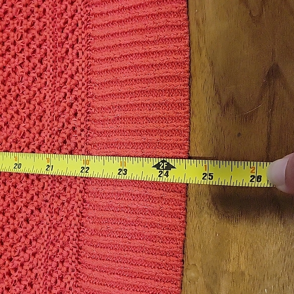 Chico's size 3 orange short sleeved sweater - Picture 4 of 7